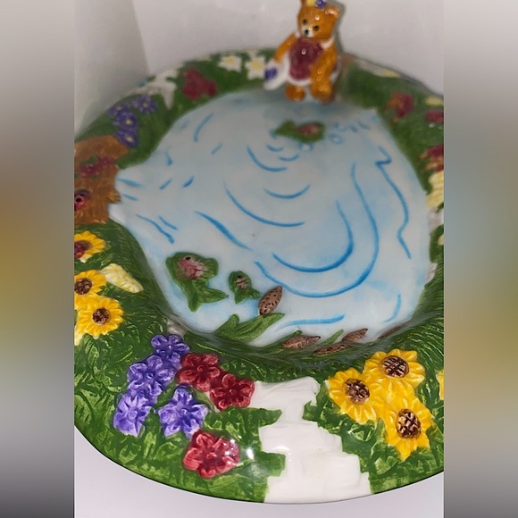 Vintage 3 Piece Ceramic Teddy Bear Tea Set 1999 - Antique - Collectable - Picture 8 of 11